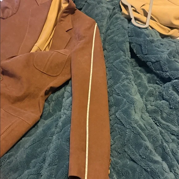 Men's Brown Blazer desert suede. vintage.